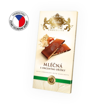 Carla Premium Milch Schokolade Haselnuss - Schokoladentafel 80g