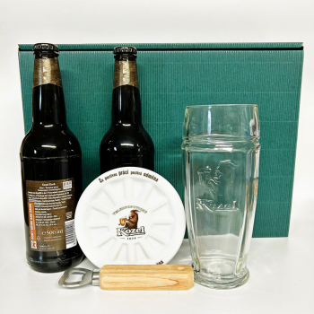 Preview: Biergeschenk mit Bierdeckel Kozel